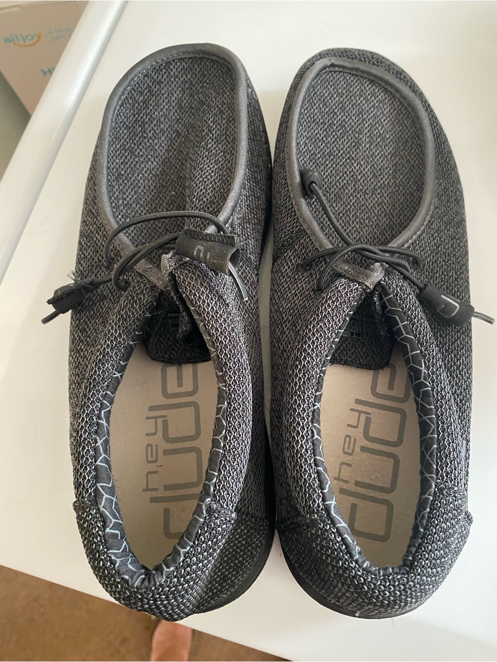 HEYDUDE Wally Sox Micro Total Black Men’s Size 13 Excellent Condition